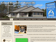 Tablet Screenshot of animalhospitalofwaterville.com